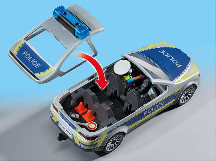 Playmobil Voiture de police Action Heroes 71729 avec gyrophares et son