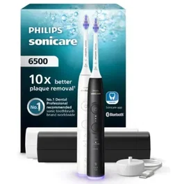 Philips Sonicare Série 6500 HX7419/01 - Pack double manche blanc et noir