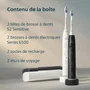 Philips Sonicare Série 6500 HX7419/01 - Pack double manche blanc et noir