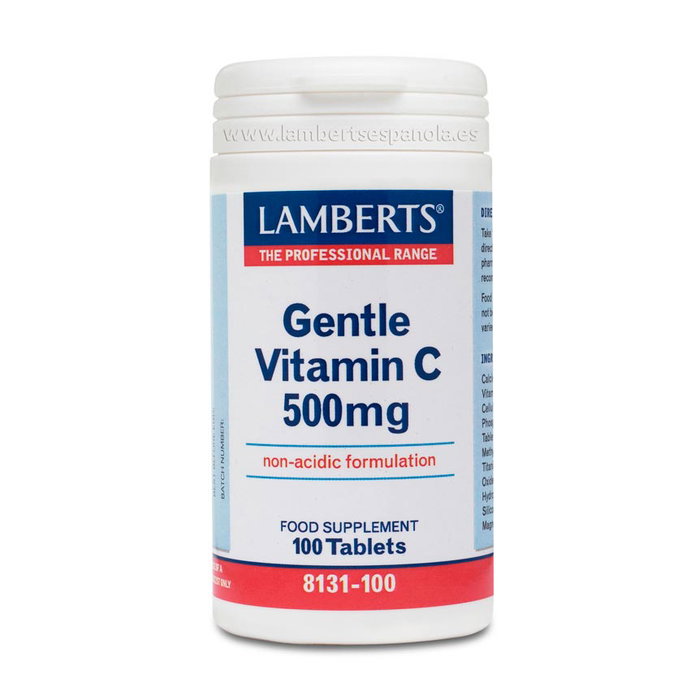 LAMBERTS Gentle Vitamina C 500 mg 100 comprimés LAMBERTS Gentle Vitamina C 500 mg 100 comprimés