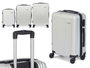 Arte Regal Set 3 Valises ABS Gris Clair 49x76x30 cm + Moyen 67x45x26 cm + Petit 57x38x23 cm