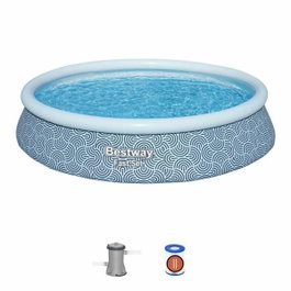 Bestway Kit piscine gonflable Fast Set Ronde 396 x 84 cm
