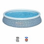 Bestway Kit piscine gonflable Fast Set Ronde 396 x 84 cm