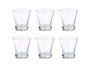 Vivalto Set de 6 Verres à liqueur Cortado 110 ml en Verre Transparent 25x7x12 cm - Passe au Lave-vaisselle (Set de 12)