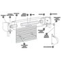 WOLFPACK LINEA PROFESIONAL Guide sangle pour volet compact blanc en métal