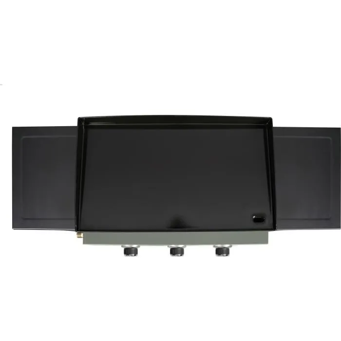 Livoo Plancha à Gaz DOC326, 7500 W, Surface en Acier Émaillé 62 x 34.5 cm, avec Chariot et Allumage Automatique, pour 6 à 8 Personnes