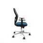 Piqueras y Crespo Chaise de Bureau 1D086G0 Gris Vert pétrole