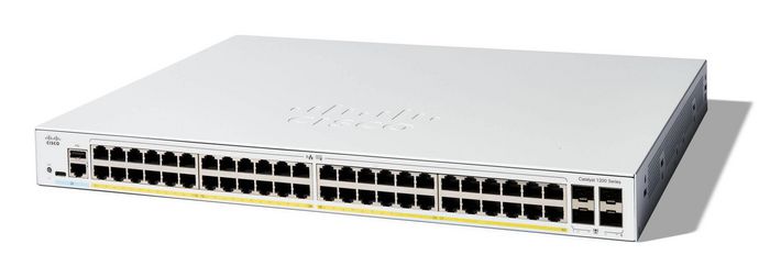 Cisco C1200-48P-4G - Switch géré Catalyst 1200, 48 ports Gigabit PoE+, 4 ports SFP, pour PME Cisco C1200-48P-4G - Switch géré Catalyst 1200, 48 ports Gigabit PoE+, 4 ports SFP, pour PME