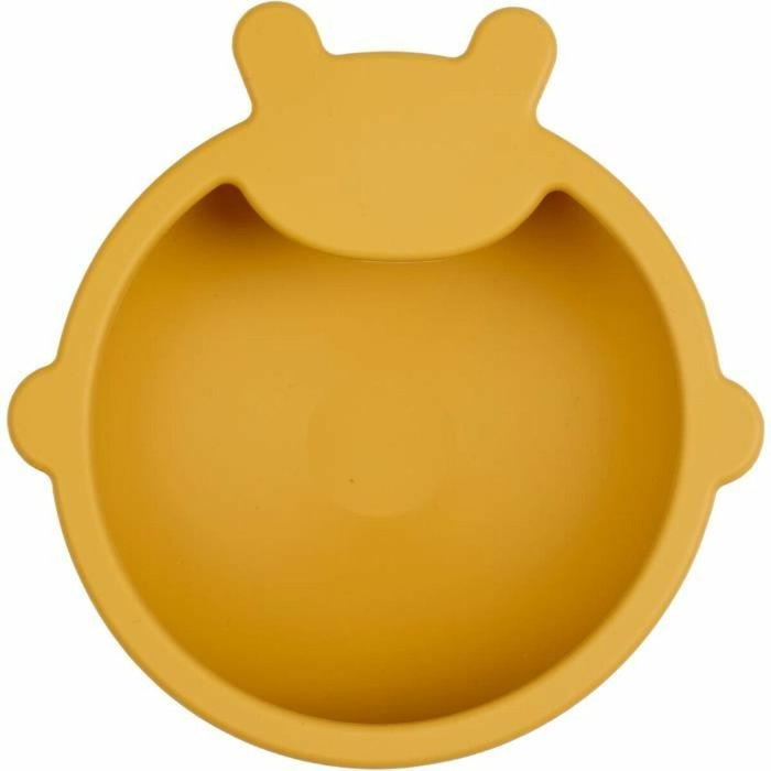 Thermobaby Bol Ventouse Silicone Jaune Miel Antidérapant et Incassable