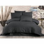 BigBuy Home Parure de couette Anthracite 3 pièces (220x240 cm)