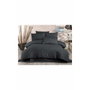 BigBuy Home Parure de couette Anthracite 3 pièces (220x240 cm)