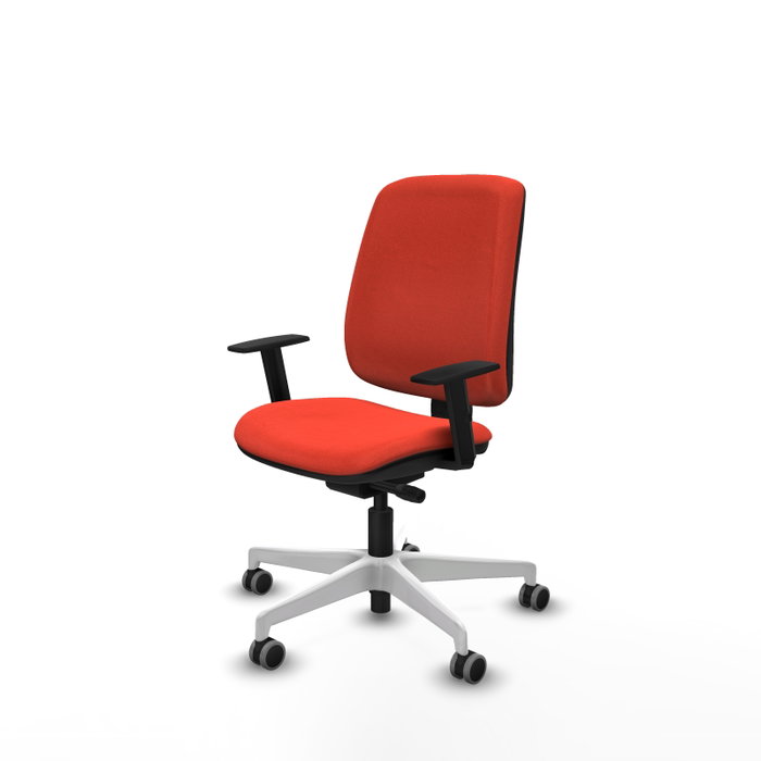 PIQUERAS Y CRESPO Chaise Alares Synchrone/Traslack Tissu Orange foncé