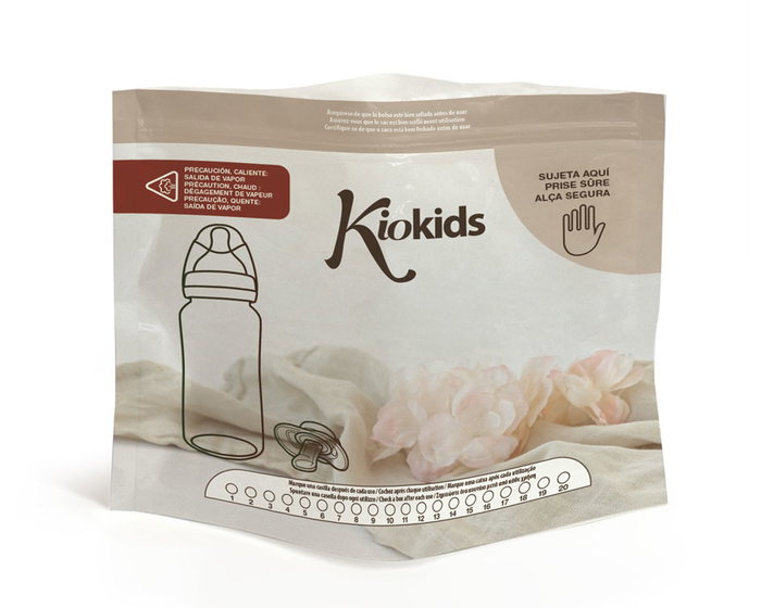 KioKids Sacs de stérilisation pour micro-ondes (Lot de 6)