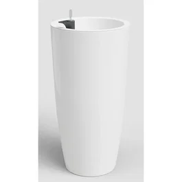 Artevasi Pot de Fleurs Santorini SWS 78 BR - Intérieur/Extérieur - Ø40 x H78 cm - 72 Litres - Plastique Blanc
