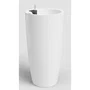 Artevasi Pot de Fleurs Santorini SWS 78 BR - Intérieur/Extérieur - Ø40 x H78 cm - 72 Litres - Plastique Blanc