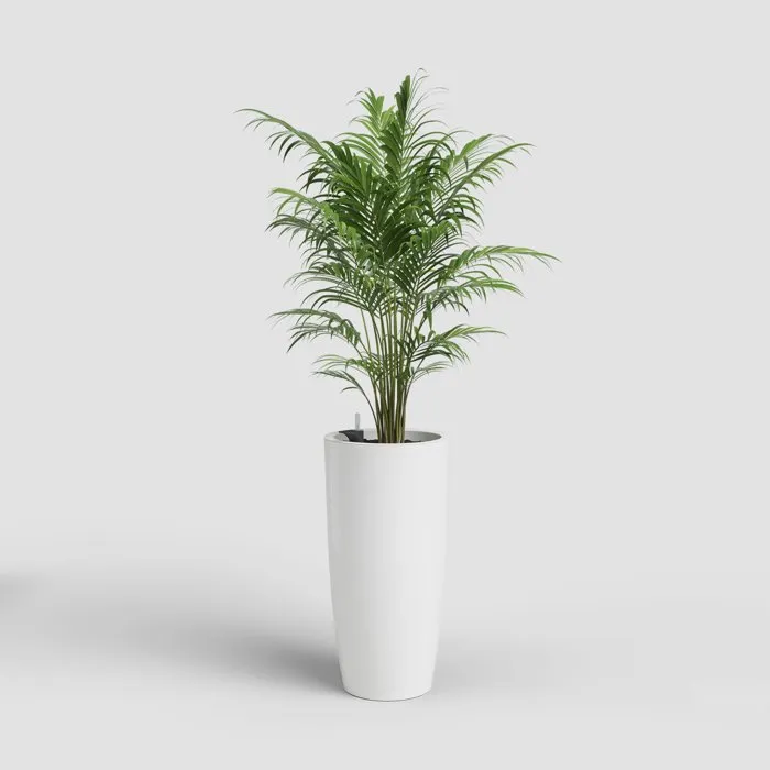 Artevasi Pot de Fleurs Santorini SWS 78 BR - Intérieur/Extérieur - Ø40 x H78 cm - 72 Litres - Plastique Blanc