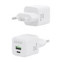 Chargeur mural Aisens ASCH-25W2P014-W Blanc Multicouleur 25 W