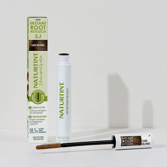 Naturtint Retouche temporaire cheveux gris #Dark Blonde 10 ml - Instant Root Retouch, formule naturelle