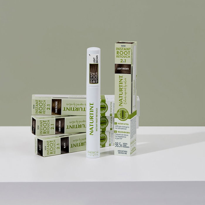 Naturtint Retouche temporaire cheveux gris #Dark Blonde 10 ml - Instant Root Retouch, formule naturelle