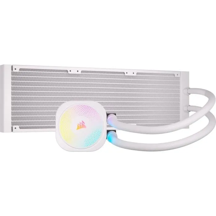 Corsair iCUE LINK TITAN 360 RX - Kit de Watercooling pour PC avec LED RGB - Blanc