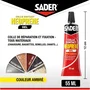 Sader - Colle contact néoprène gel extra forte pour bois, caoutchouc, cuir, liège, métal et plastique rigide - Tube 55 ml