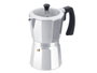 Kinvara Cafetière à Expresso Aluminium 9 Tasses avec Couvercle Transparent 18x21x11 cm (360 ml) (Set de 6)