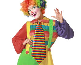 Cravate 51x20 cm pour Déguisement de Clown ou Fête Rétro - Accessoire XXL pour Fête des Années 80, Carnaval et Animation