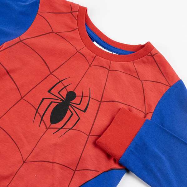 Cerdá Pyjama long garçon 5 ans Spiderman single jersey rouge