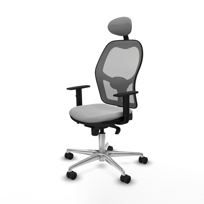 Piqueras y Crespo Chaise de Bureau avec Appui-tête Jorquera 1D086N1 Gris clair Piqueras y Crespo Chaise de Bureau avec Appui-tête Jorquera 1D086N1 Gris clair