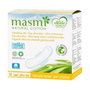 Masmi Natural Cotton Serviettes Ultra Fines avec Ailes, 10 unités
