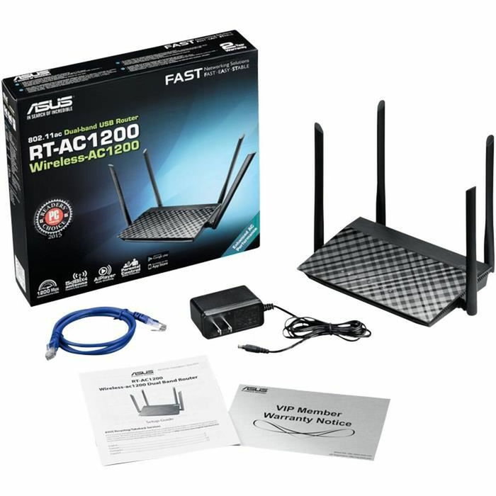 Router Asus RT-AC1200 v.2 Noir RJ45 Ethernet LAN 5 GHz