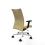 Piqueras Y Crespo Chaise de bureau Albacete avec mécanisme Synchro, Similicuir Crème