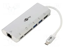 GOOBAY Adaptateur USB 3.0 Argent en Aluminium