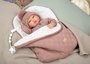 Muñecas Arias - Poupée reborn Elba Rose avec sac de couchage, 40 cm, jouet pour enfants à partir de 36 mois