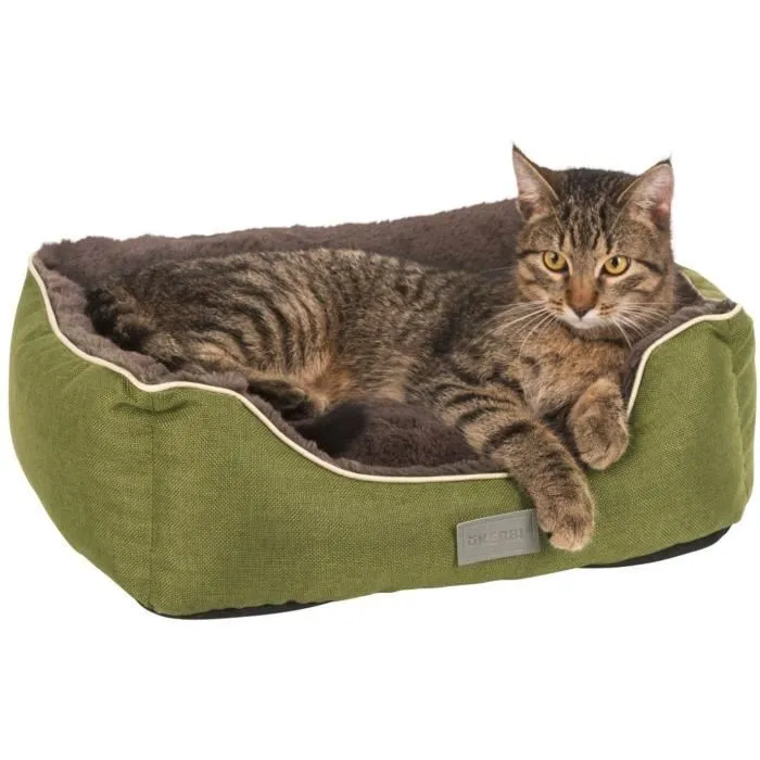 Kerbl Corbeille Samuel pour chien et chat, coussin réversible lavable, tissu respirant, gris, 50 x 40 x 15 cm Kerbl Corbeille Samuel pour chien et chat, coussin réversible lavable, tissu respirant, gris, 50 x 40 x 15 cm