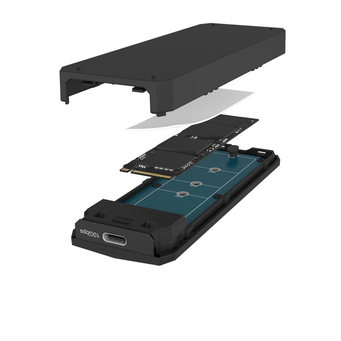 Icy ICY BOX IB-1805ML-CU31 Boîtier SSD NVMe M.2 RGB