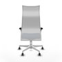 Piqueras y Crespo Chaise de Bureau Albacete XL Bleu Marine et Blanc