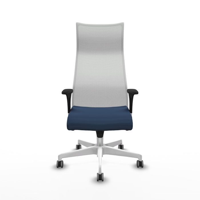 Piqueras y Crespo Chaise de Bureau Albacete XL Bleu Marine et Blanc Piqueras y Crespo Chaise de Bureau Albacete XL Bleu Marine et Blanc