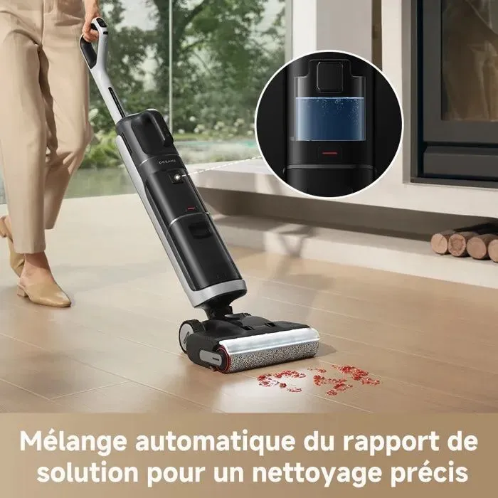 Dreame H14 Dual Aspirateur Balai Laveur - Fonction 5-en-1 Multi-Surfaces, Aspiration 18k Pa, Filtration HEPA 99.99% - Nettoyage Eau et Poussières