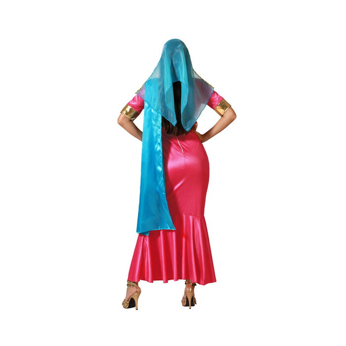Atosa Déguisement Hindou Asiatique Rose Femme Adulte