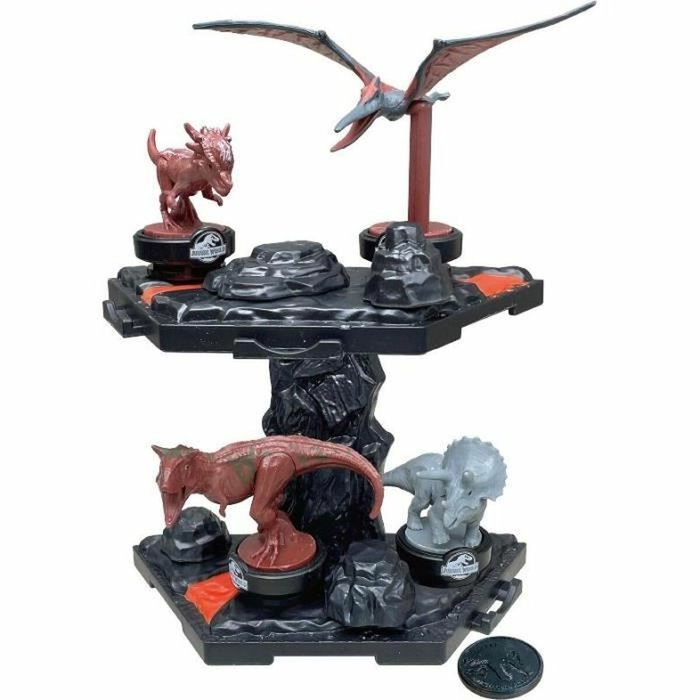 Epoch Games Jurassic World Volcano Quake - Jeu d'Équilibre avec Dinosaures