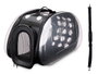 Mascow Transportin Transparent Noir Petit 37x22x7,5 cm (Set de 6)