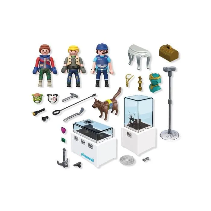 Playmobil 71876 Arrestation de cambrioleurs au musée - Les policiers City Action - Jeu de construction 50 pièces - À partir de 4 ans