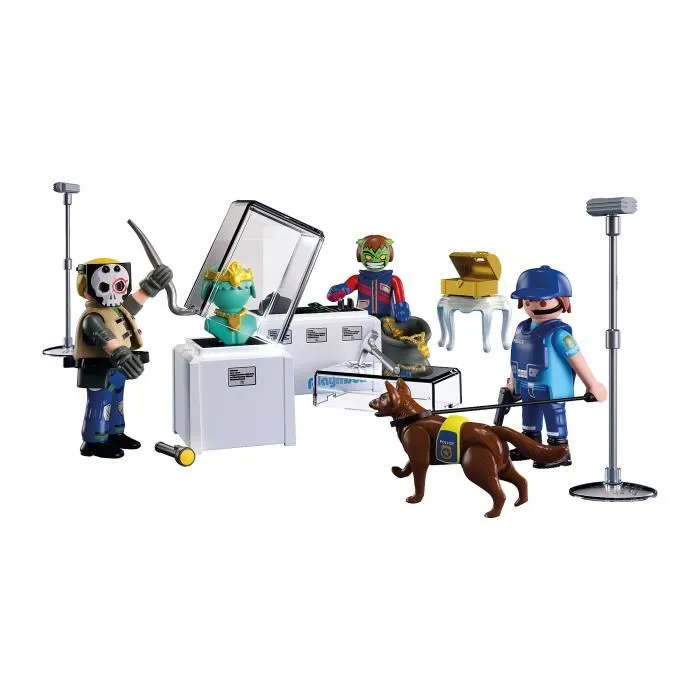 Playmobil 71876 Arrestation de cambrioleurs au musée - Les policiers City Action - Jeu de construction 50 pièces - À partir de 4 ans