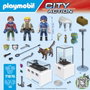 Playmobil Arrestation de cambrioleurs au musée, Les policiers, 50 pièces