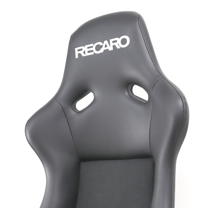 Recaro RC070770885 Siège Baquet Pole Position Cuir Artificiel Noir/Dinamica Noir Pilote & Copilote