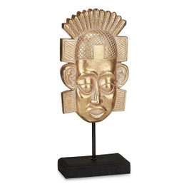 GIFTDECOR Tête d'indien avec base or
