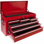 Defpro Servante d'atelier Rouge avec 6 tiroirs et trappe