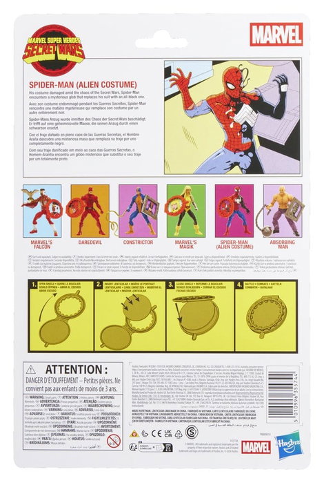 Hasbro Marvel Legends Spider-Man (Alien Costume) Secret Wars Hasbro Marvel Legends Spider-Man (Alien Costume) Secret Wars