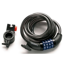 Gurpil Candado Cable Espiral Combinacion 10 mm - 180 cm